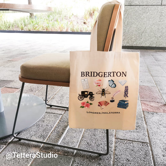 Tote Bag Inspirada en Bridgerton – Estilo Regency - TetteraStudio
