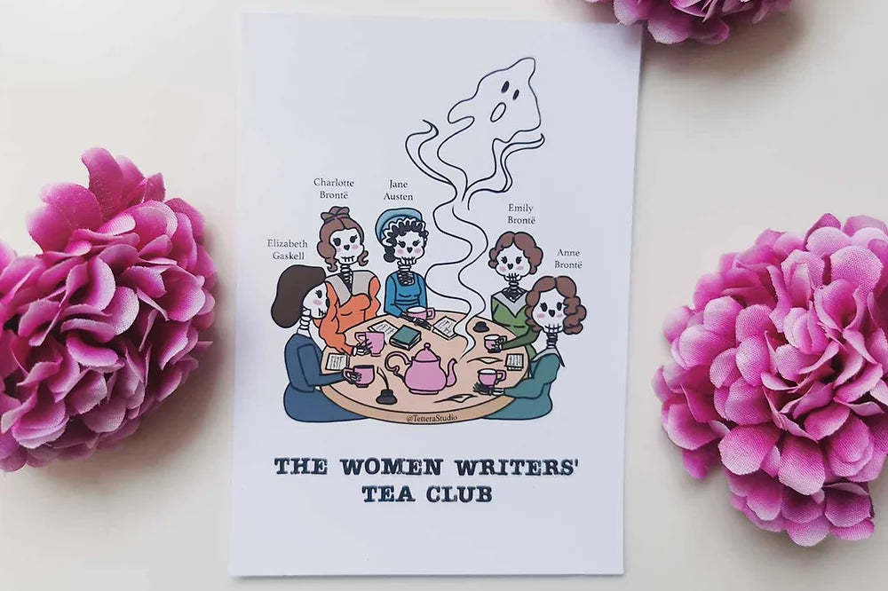 Postal “The Women Writers Tea Club”