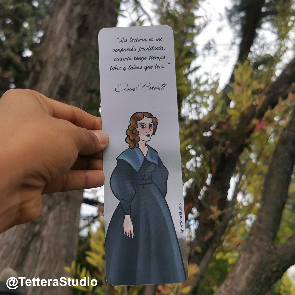🍂 Separador de Libros – Anne Brontë | Homenaje a una Escritora Inolvidable 📖🖋️ - TetteraStudio
