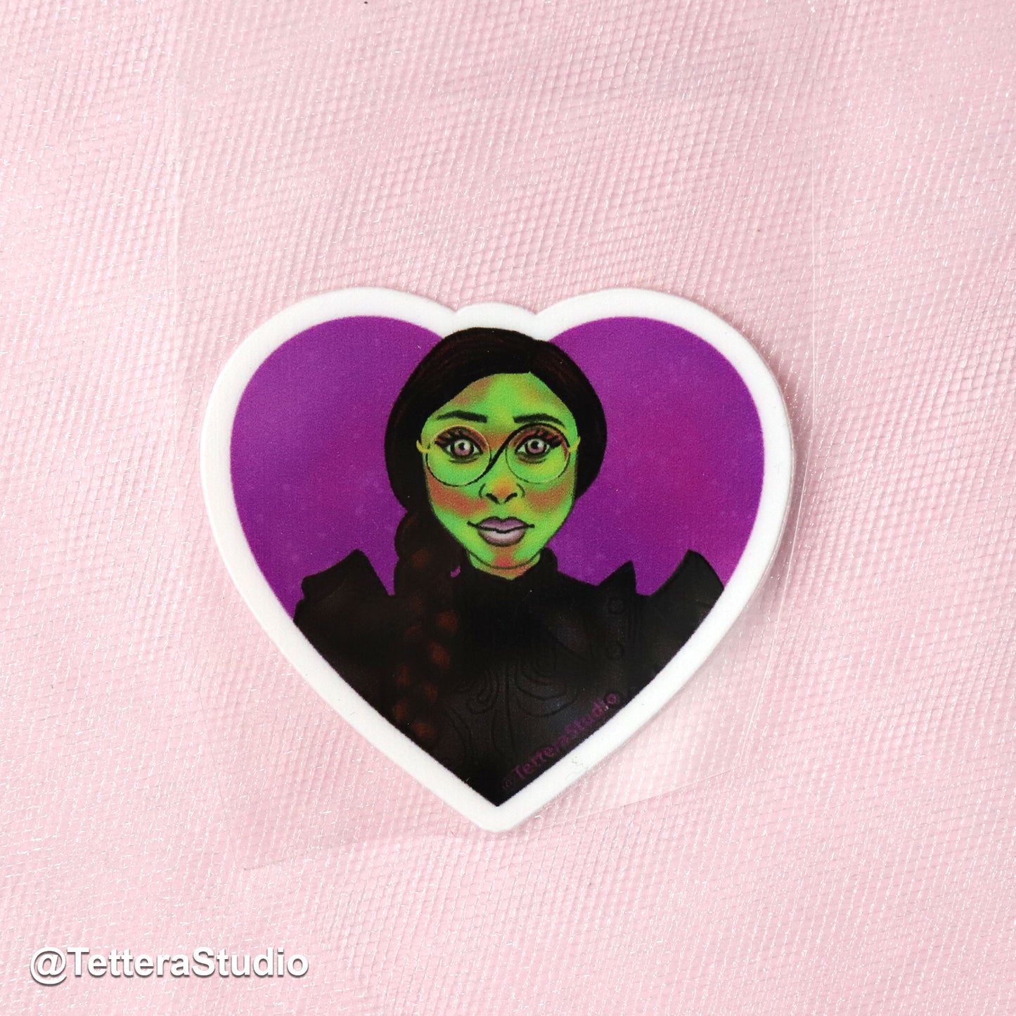 🧹 Sticker para Termo – Ilustración de Elphaba | Inspirado en Wicked la Película