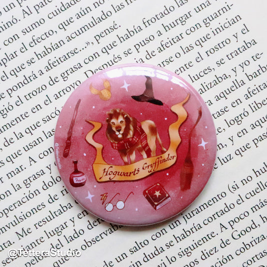 🦁 Pin Gryffindor – Valentía siempre contigo ⚡🔴
