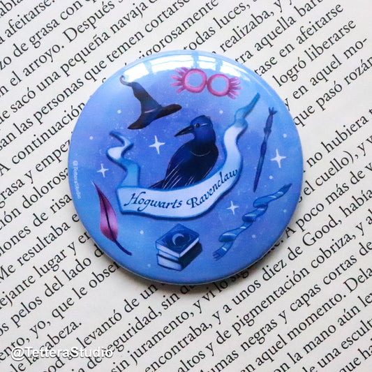 🦅 Pin Casa Ravenclaw – Orgullo de la mente brillante ✨📚