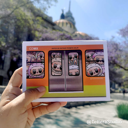 Postal Labubu metro cdmx - TetteraStudio