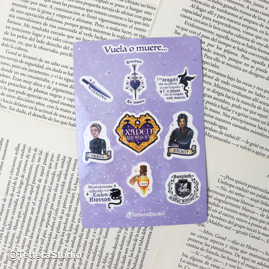 Planilla de stickers Alas de Sangre