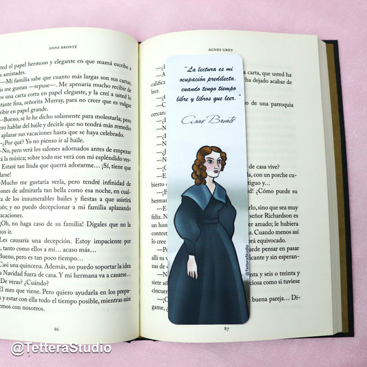🍂 Separador de Libros – Anne Brontë | Homenaje a una Escritora Inolvidable 📖🖋️