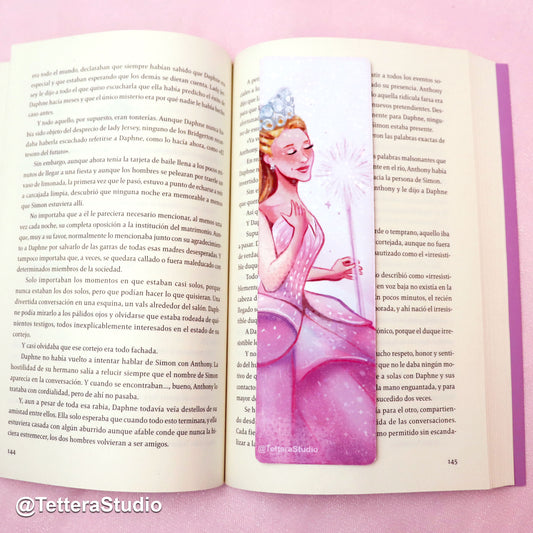 ✨ Separador de libros Glinda – Inspirado en Wicked