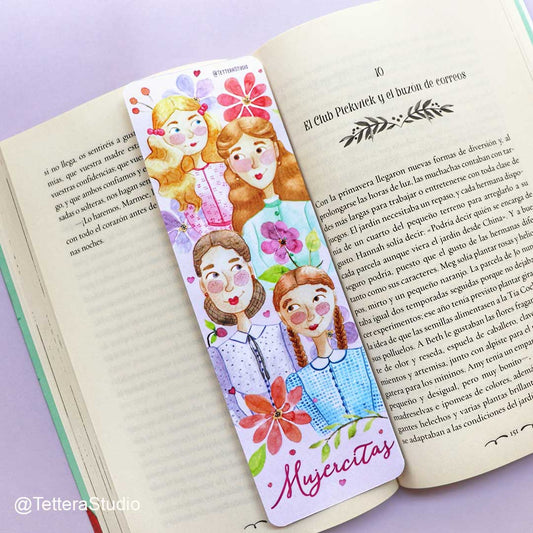 🌸 Separador de Libros – Hermanas March | Inspirado en Mujercitas 📖💕 - TetteraStudio
