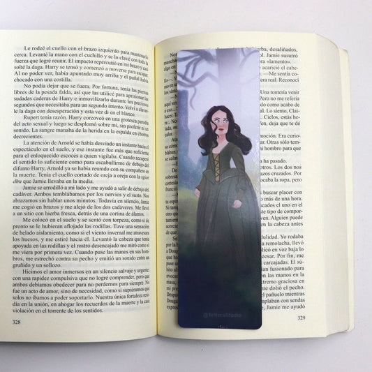 ⛰️ Separador de Libros – Claire en las Piedras | Inspirado en Outlander ⌛📚 - TetteraStudio