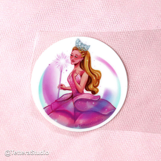 ✨ Sticker para Termo – Glinda la Buena | Inspirado en Wicked la Película