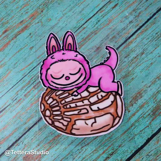🧃 Sticker para termo – Inspirado en Labubu de Pop Mart y Lung
