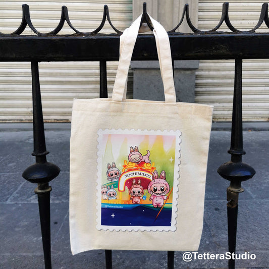 Tote bag Labubus Xochimilco - TetteraStudio