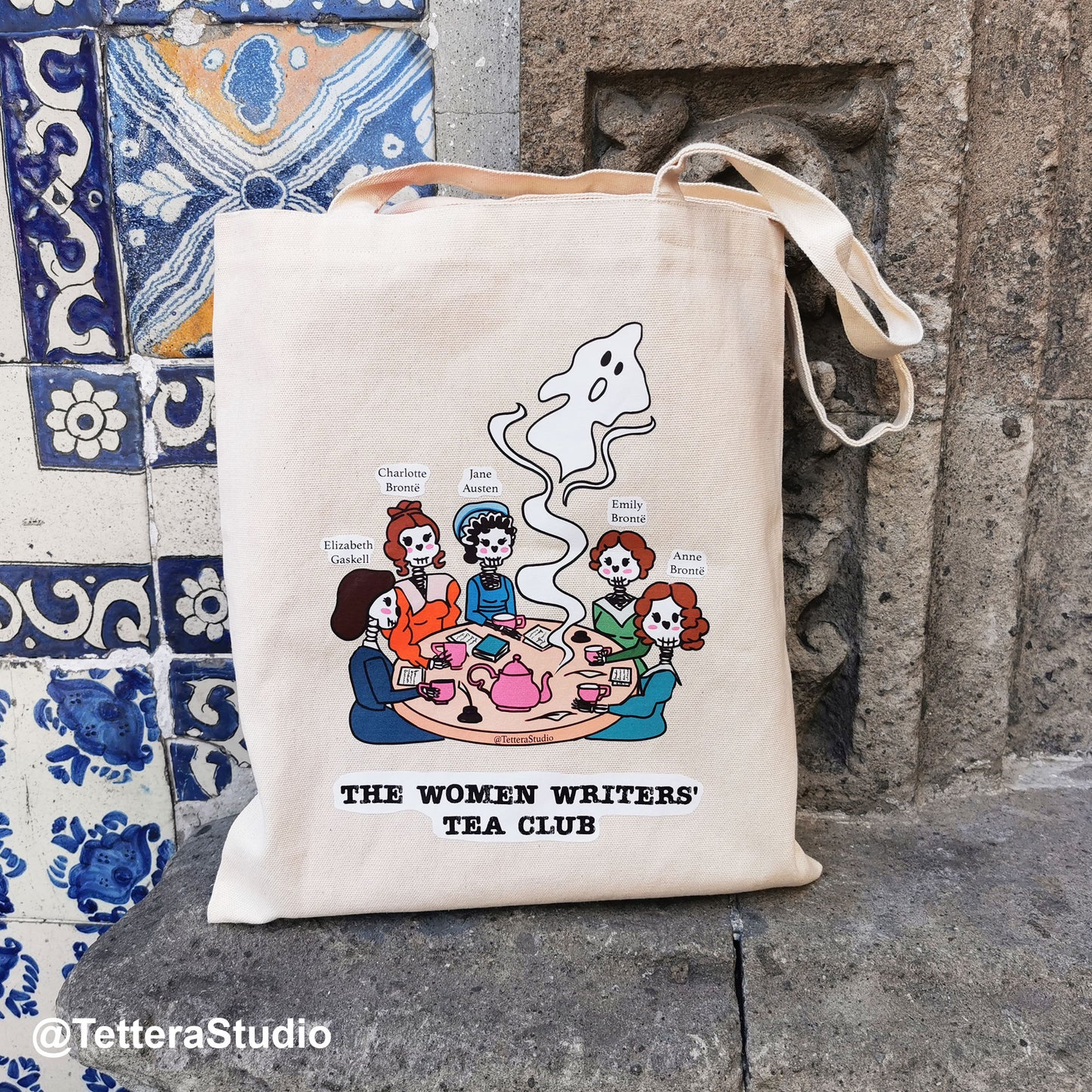 Tote Bag “The Women Writers Tea Club” – Inspirada en Escritoras del Siglo XIX 📚✨