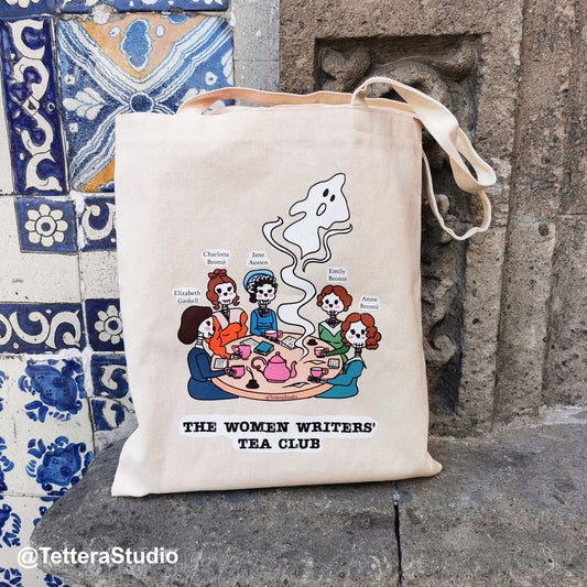 Tote Bag “The Women Writers Tea Club” – Inspirada en Escritoras del Siglo XIX 📚✨